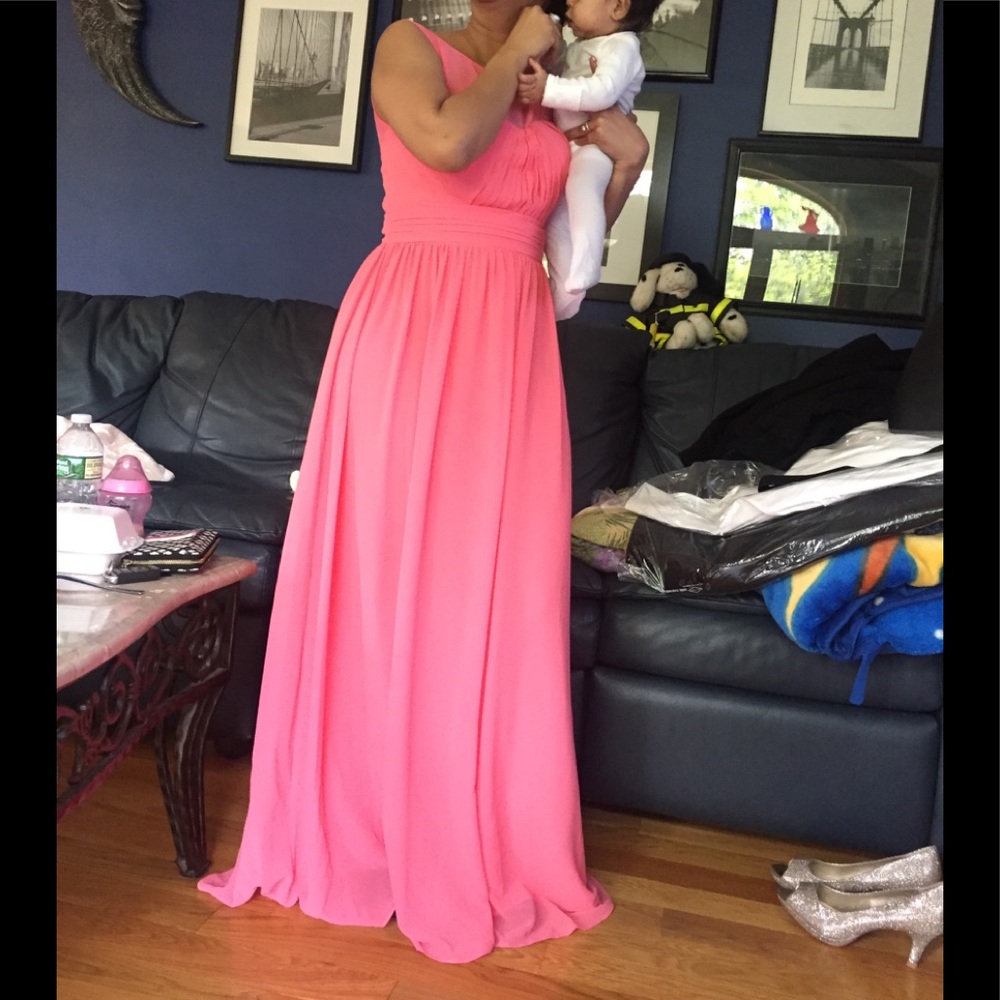 Beautiful long coral dress